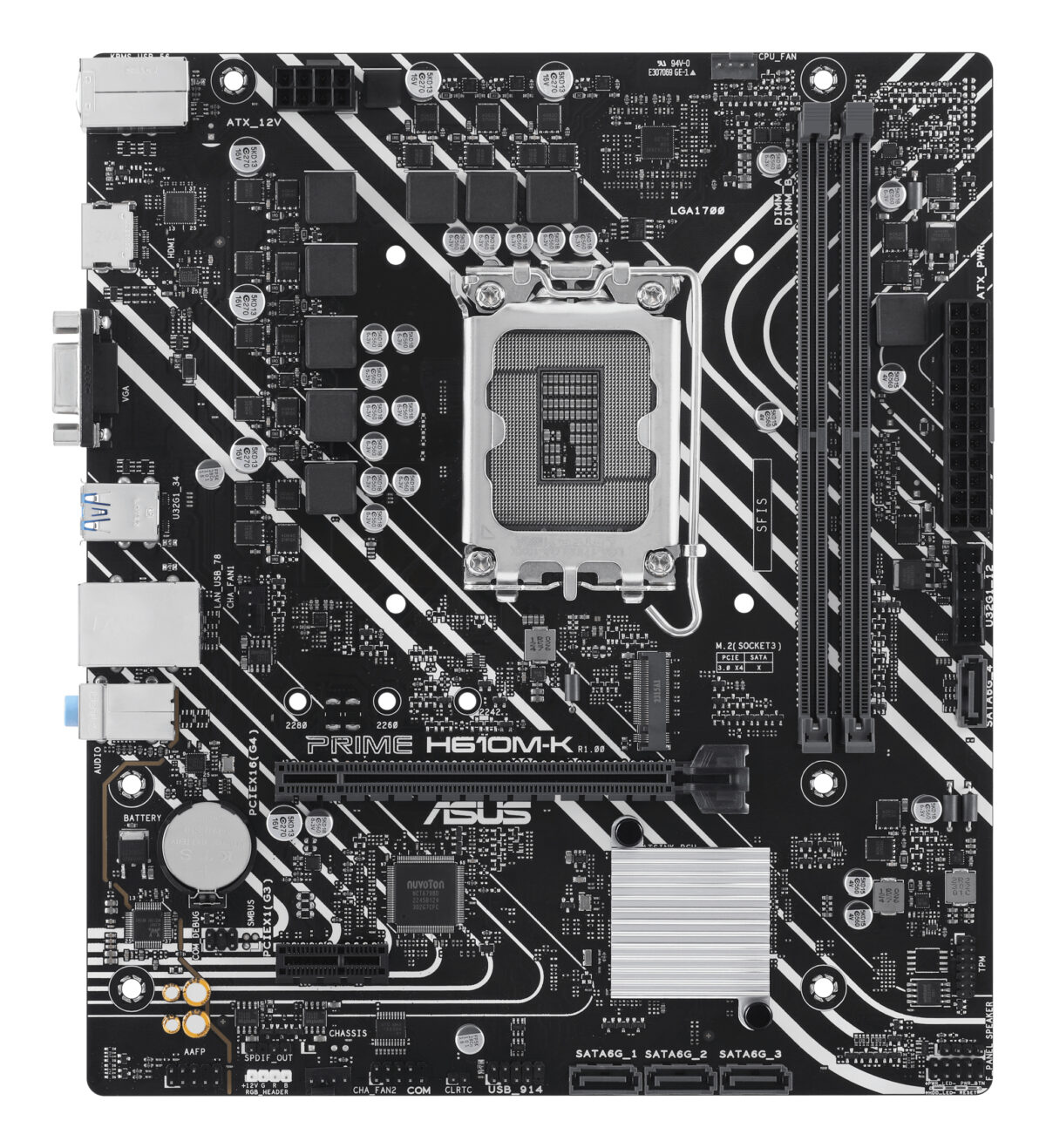 MB ASUS S1700 PRIME H610M-K DDR5 BOX M-ATX - Imagen 2