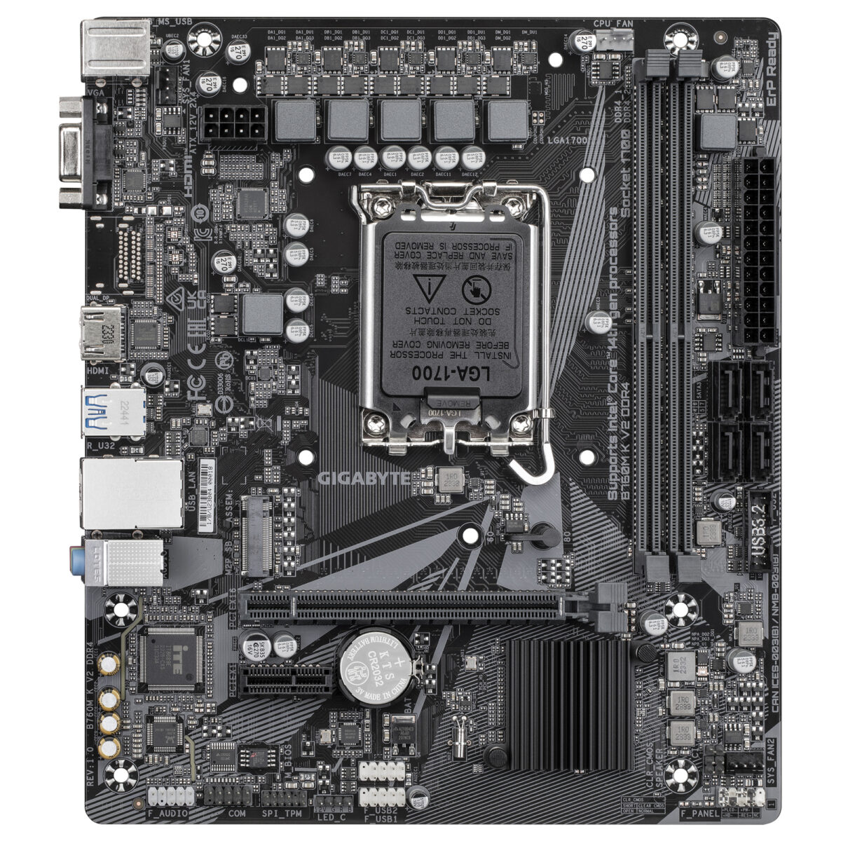 MB GIGABYTE S1700 B760M K V2 DDR4 BOX M-ATX - Imagen 2