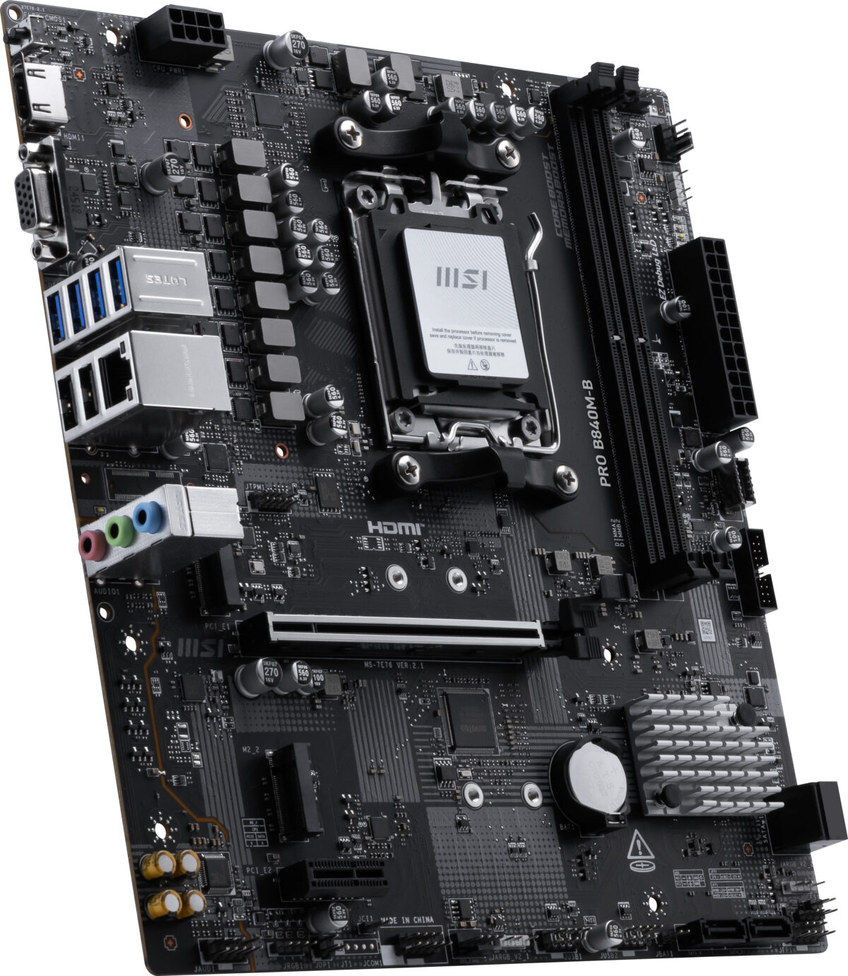 MB MSI AM5 PRO B840M-B DDR5 BOX M-ATX - Imagen 5