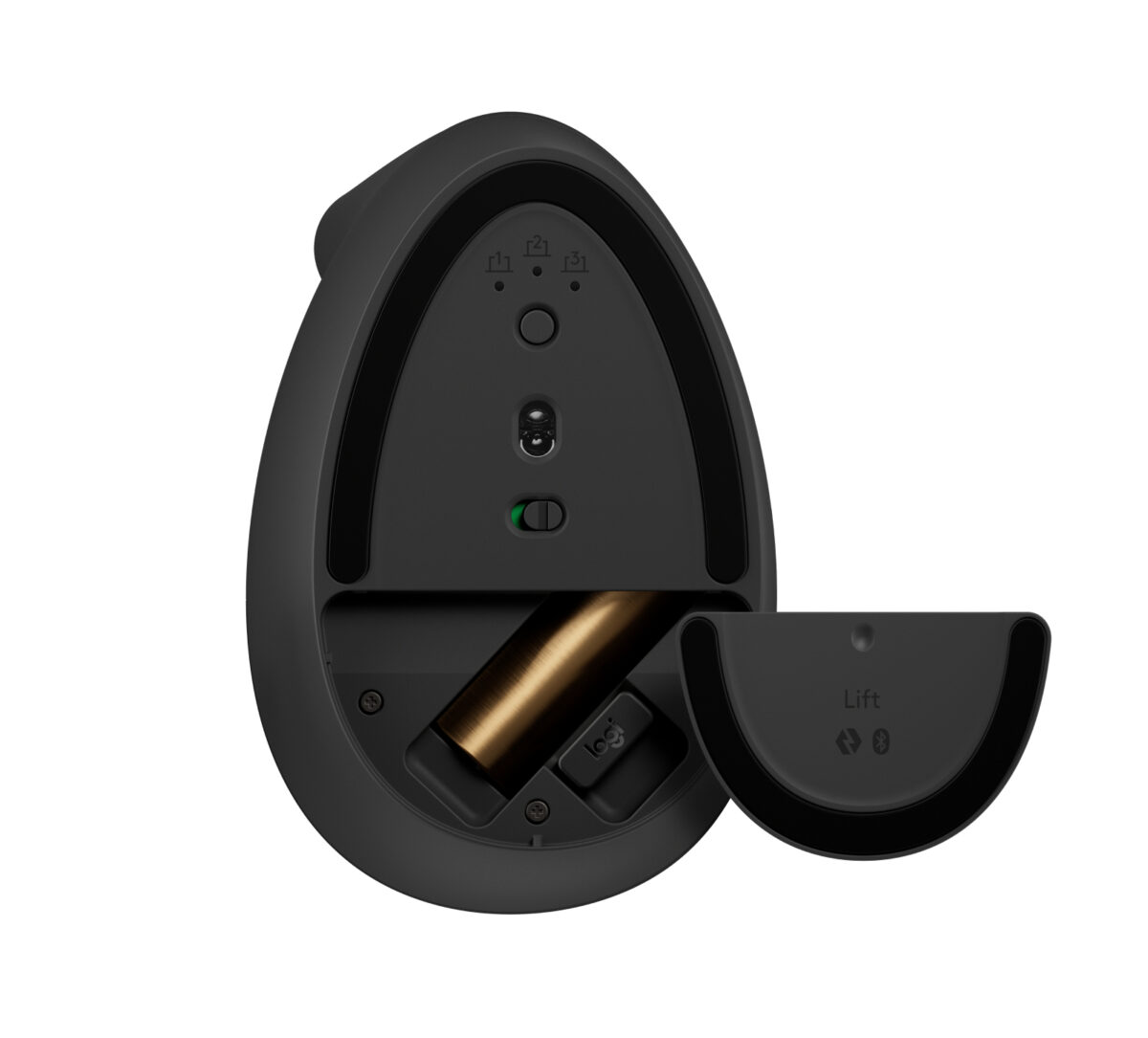 MOUSE LOGITECH LIFT VERTICAL ZURDO WIRELESS BLACK - Imagen 2
