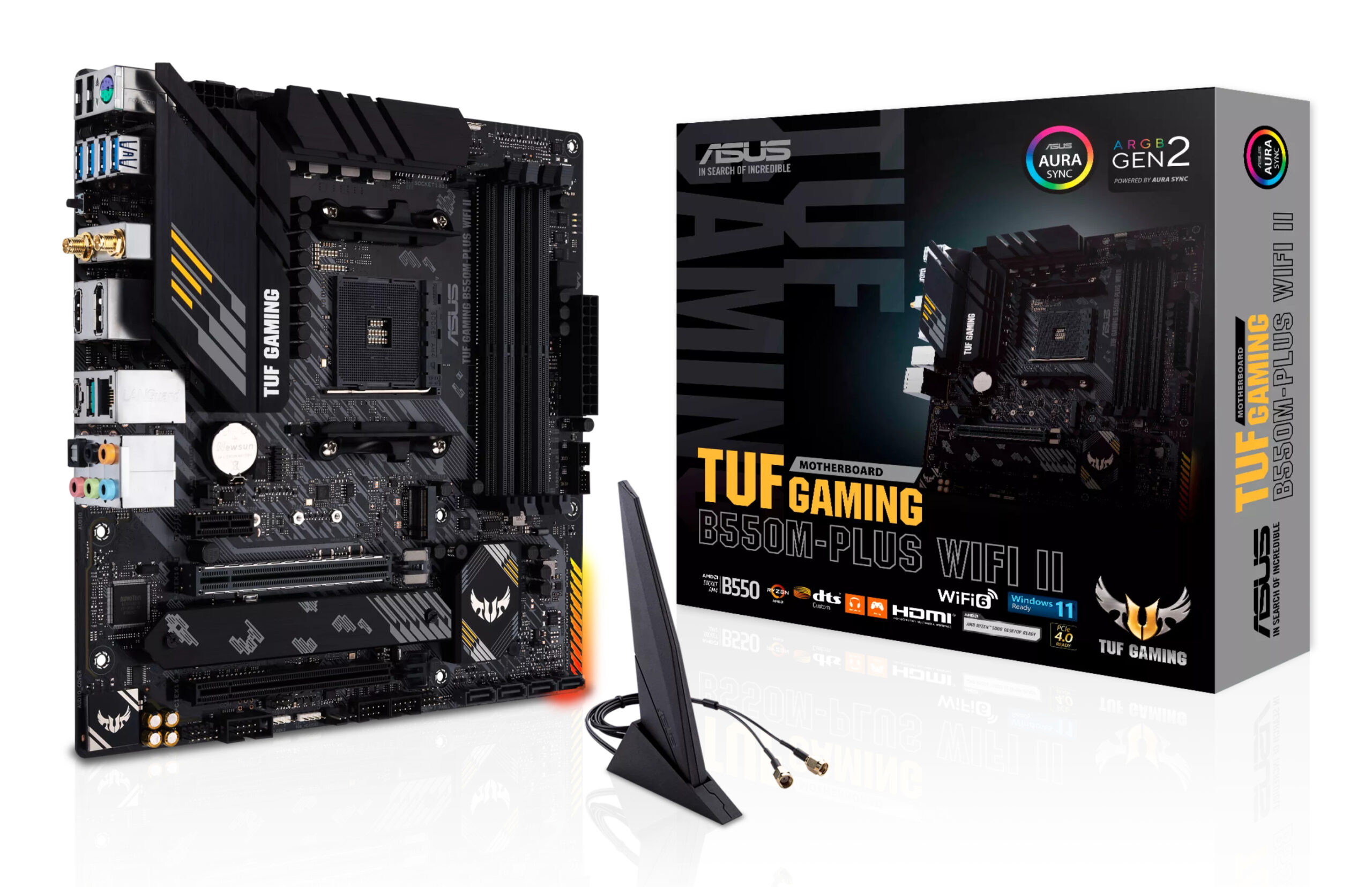 865d4ed400585d111ffe593f2c391300ef699c4d MB ASUS AM4 TUF GAMING B550M-PLUS WIFI II DDR4 BOX - Imagen 1