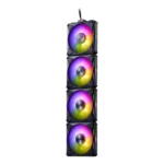 FAN XPG P/GAB HURRICANE MAG 120MM NEGRO ARGB X4