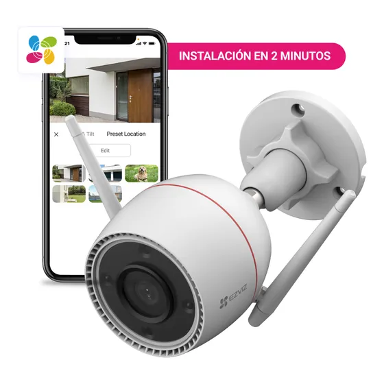 D_Q_NP_2X_678493-MLA99489783422_112025-E CAMARA IP 3MP EZVIZ H3C 4MM EXTERIOR - Imagen 1