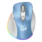 MOUSE GENIUS ERGO 9000S PRO 2.4GHZ+BT LIGHT BLUE