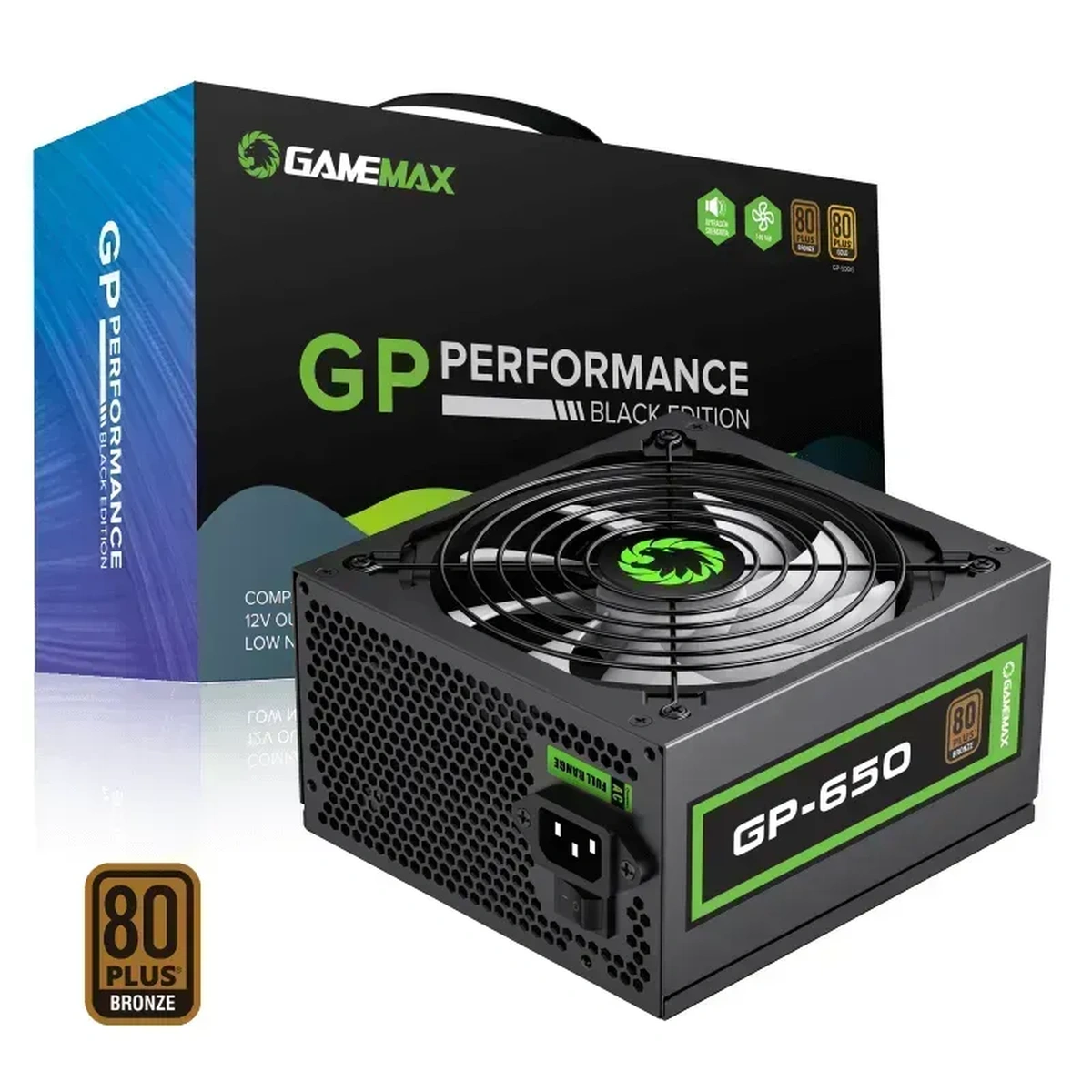 Fuente-de-Poder-650W-GameMax-GP650-80-Plus-Bronze-No-modular_RnGZRhf FUENTE 650W GAMEMAX 80 PLUS BRONZE GP-650 FAN 14CM - Imagen 1