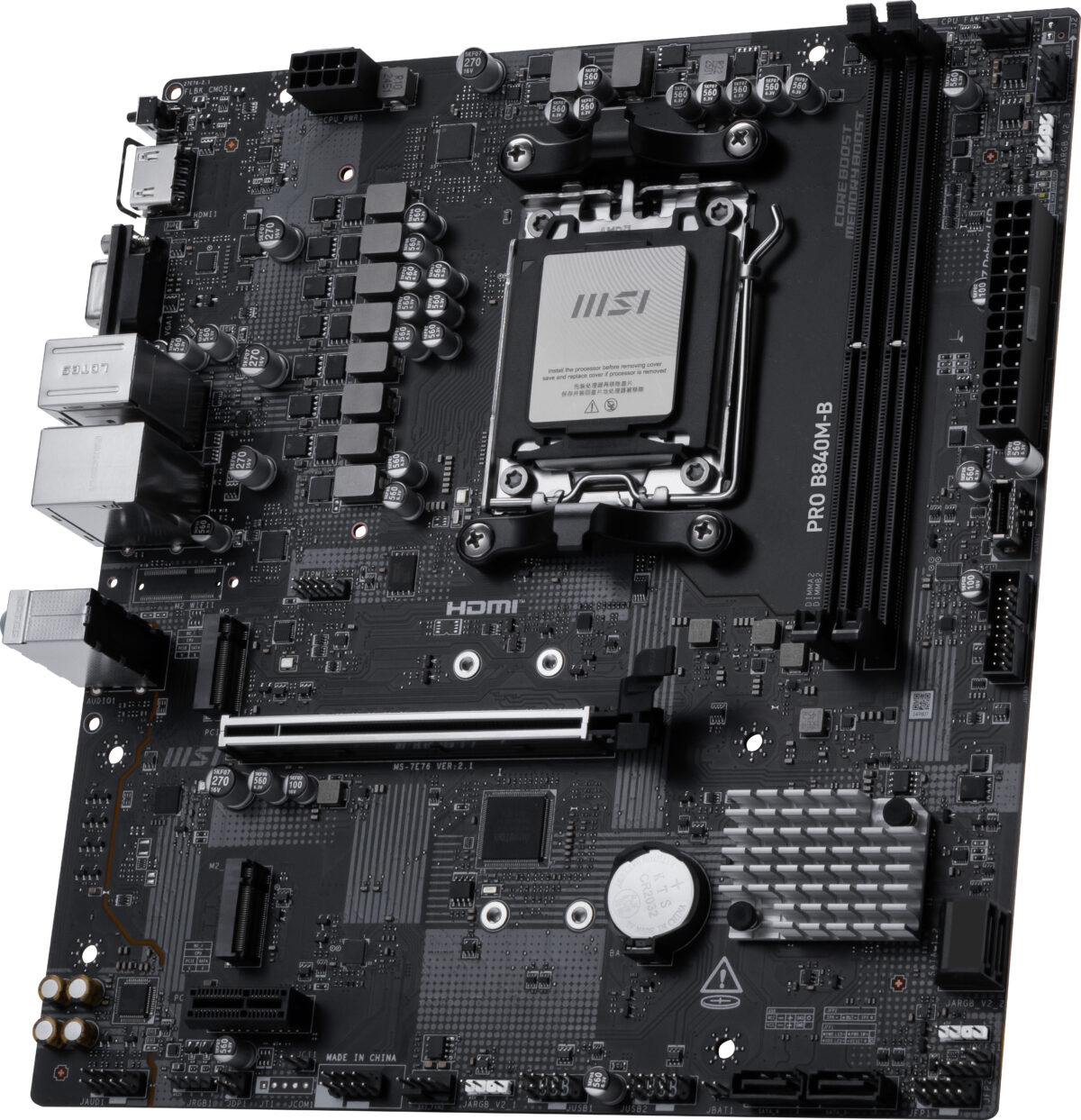 MB MSI AM5 PRO B840M-B DDR5 BOX M-ATX - Imagen 4