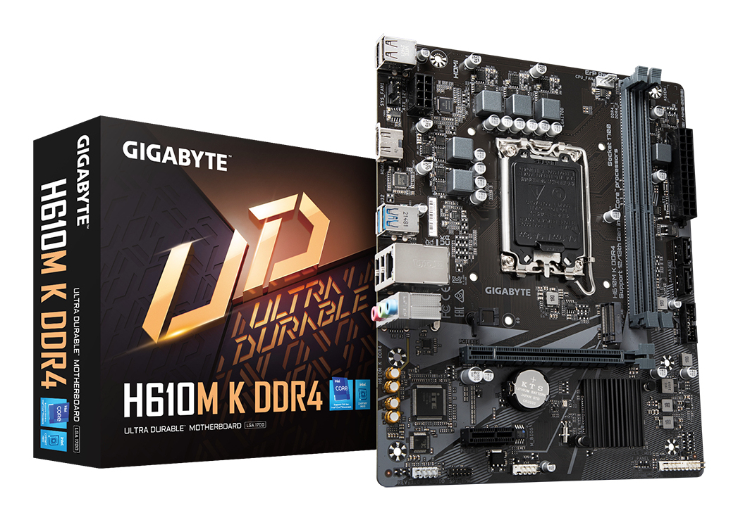 af26636321337a3781262555aec120e99a62e40e MB GIGABYTE S1700 H610M K DDR4 BOX M-ATX - Imagen 1