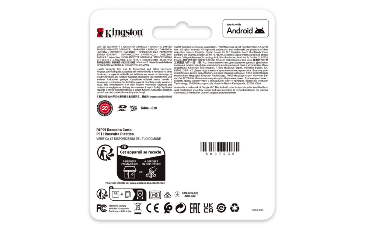 MICRO SD 64GB KINGSTON CANVAS GO PLUS G4 - Imagen 6
