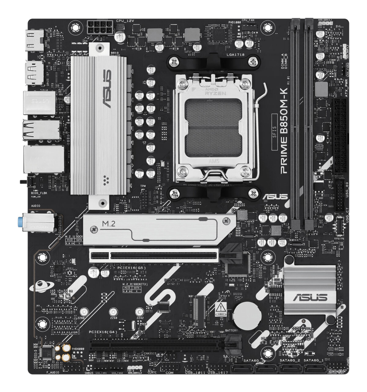 MB ASUS AM5 PRIME B850M-K DDR5 BOX - Imagen 3