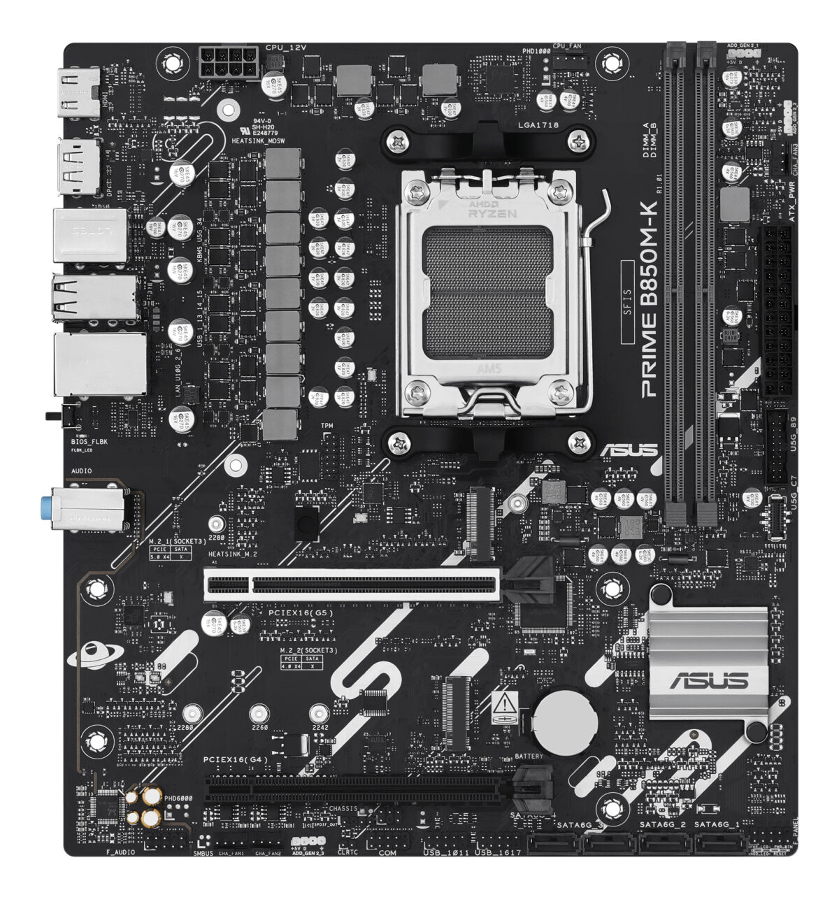 MB ASUS AM5 PRIME B850M-K DDR5 BOX - Imagen 2