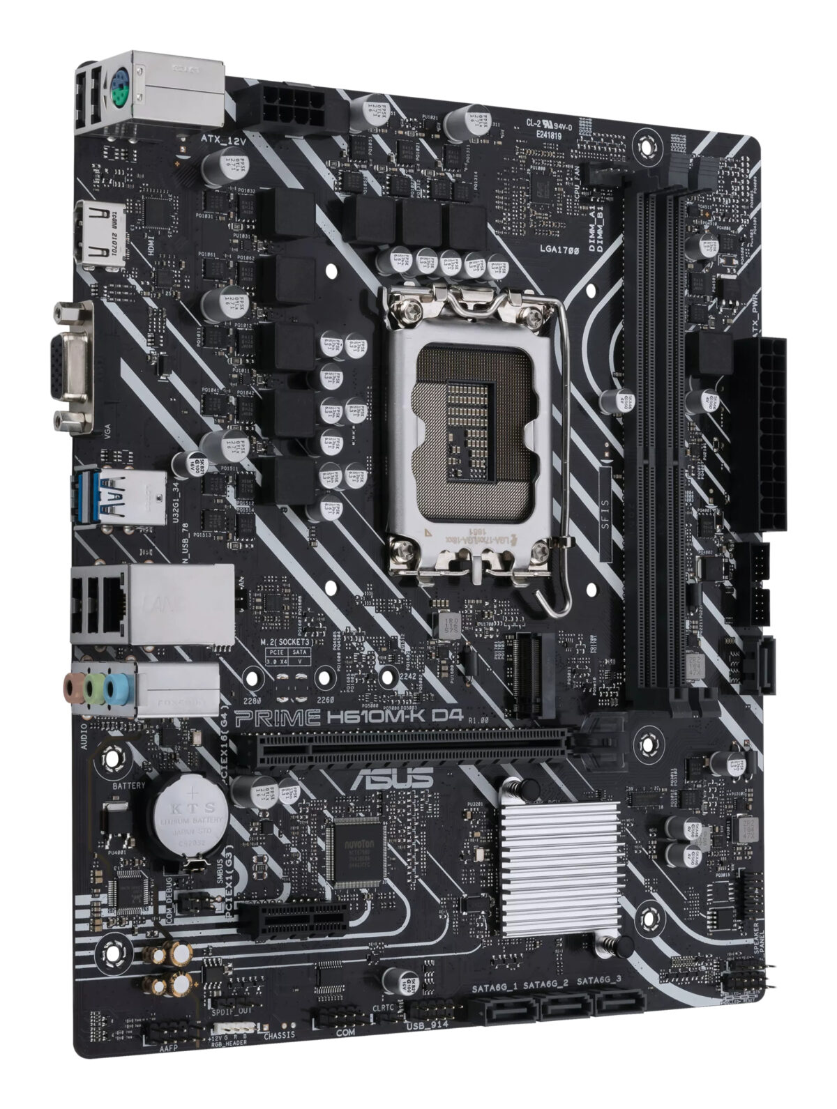 MB ASUS S1700 PRIME H610M-K D4 DDR4 BOX M-ATX - Imagen 3