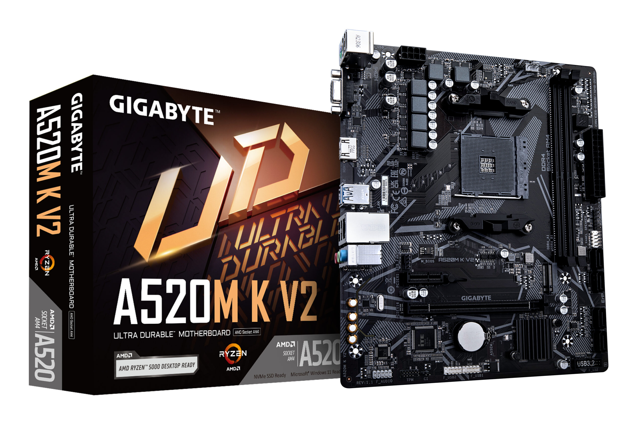 f8911097d9d345e0852dd1b60df1ec35e06e7e2e MB GIGABYTE AM4 A520M K V2 DDR4 BOX M-ATX - Imagen 1
