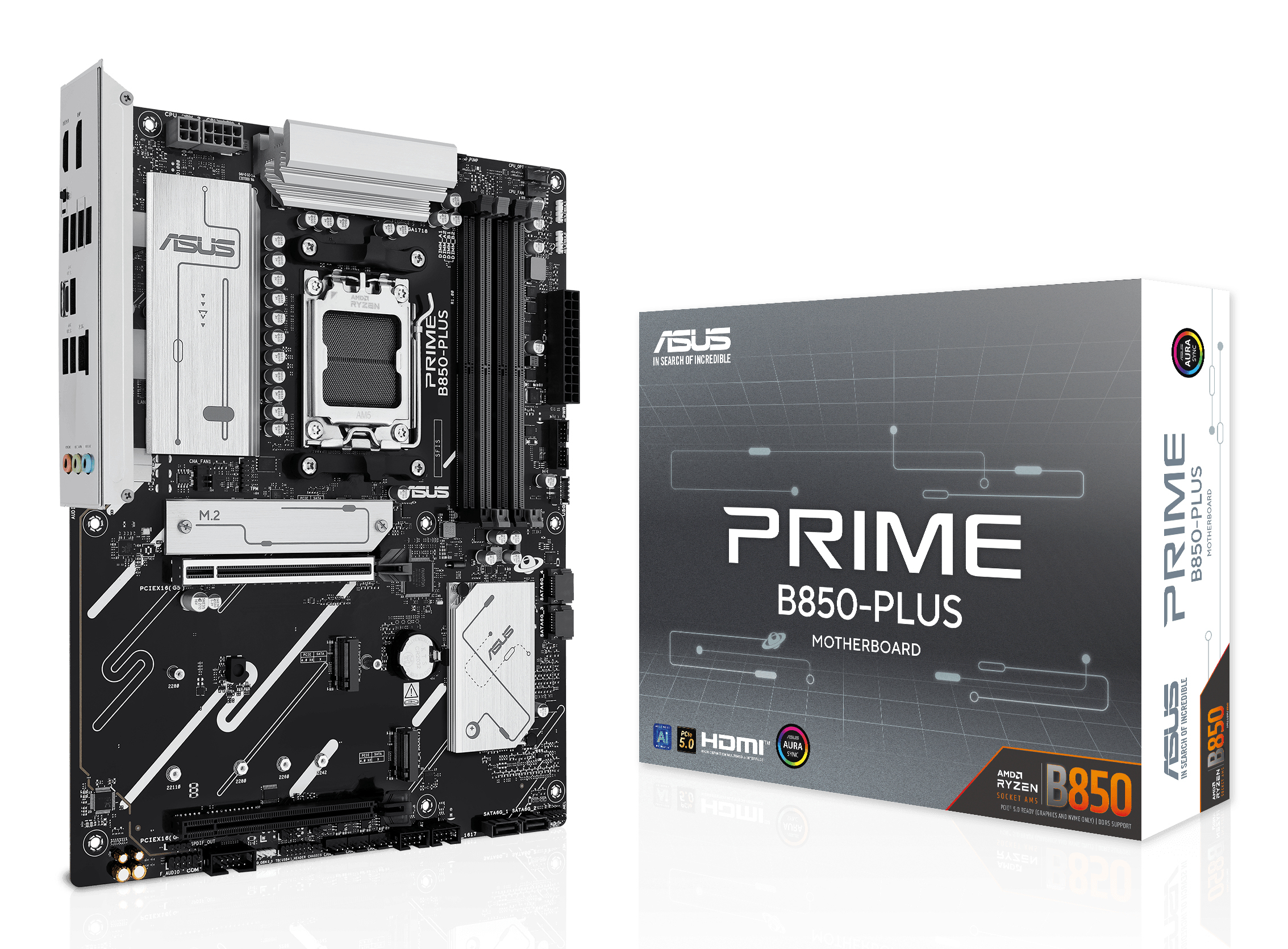 0c00f0df6c570ae939e8a6e62ddd10eff54de31f MB ASUS AM5 PRIME B850-PLUS DDR5 BOX - Imagen 1