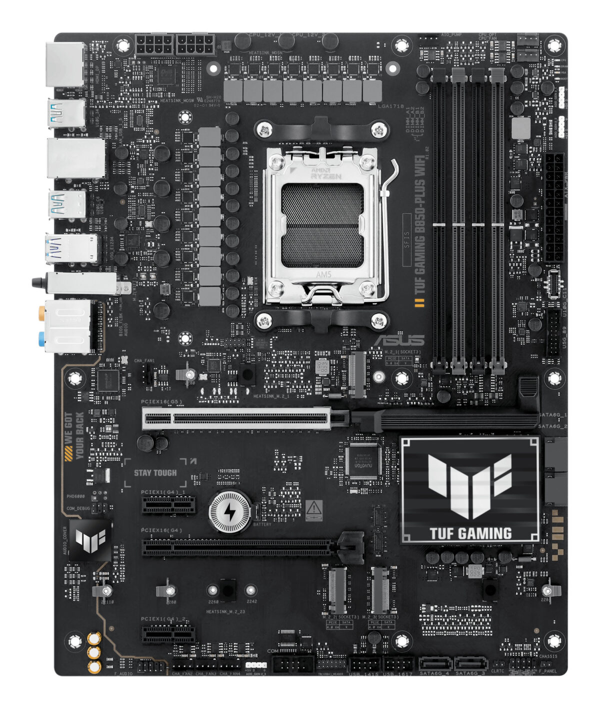 MB ASUS AM5 TUF GAMING B850-PLUS WIFI DDR5 BOX - Imagen 2