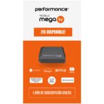 TV BOX PERFORMANCE MEGA TV + 500 CANALES 1 AÑO SUB