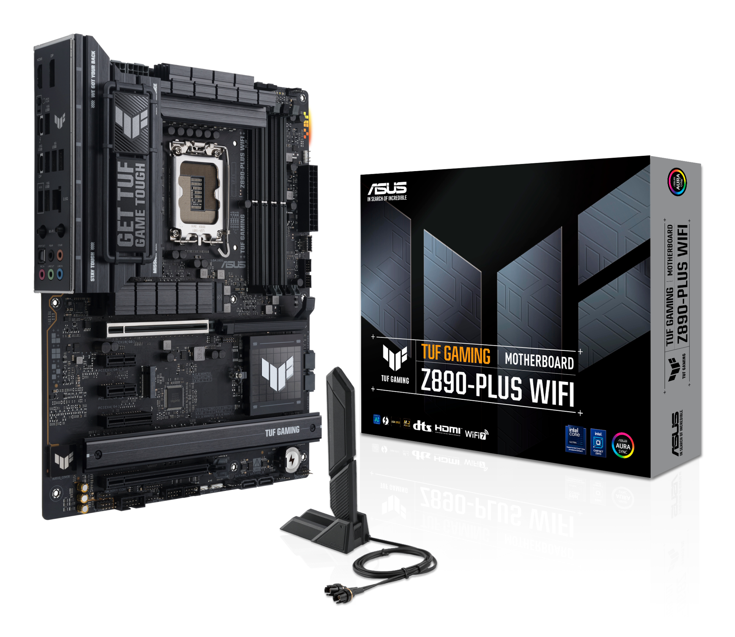 2bf1101eeef14c7a6b704d6fd7a0389b656c9511 MB ASUS S1851 TUF GAMING Z890-PLUS WIFI DDR5 BOX - Imagen 1