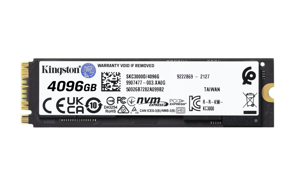 SSD M.2 NVME 4TB G4 KINGSTON KC3000 - Imagen 2