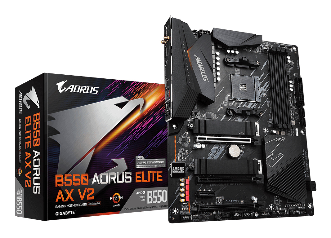 689780f6e81f535825f285e7b03f51923cd86c03 MB GIGABYTE AM4 B550 AORUS ELITE AX V2 BOX ATX - Imagen 1