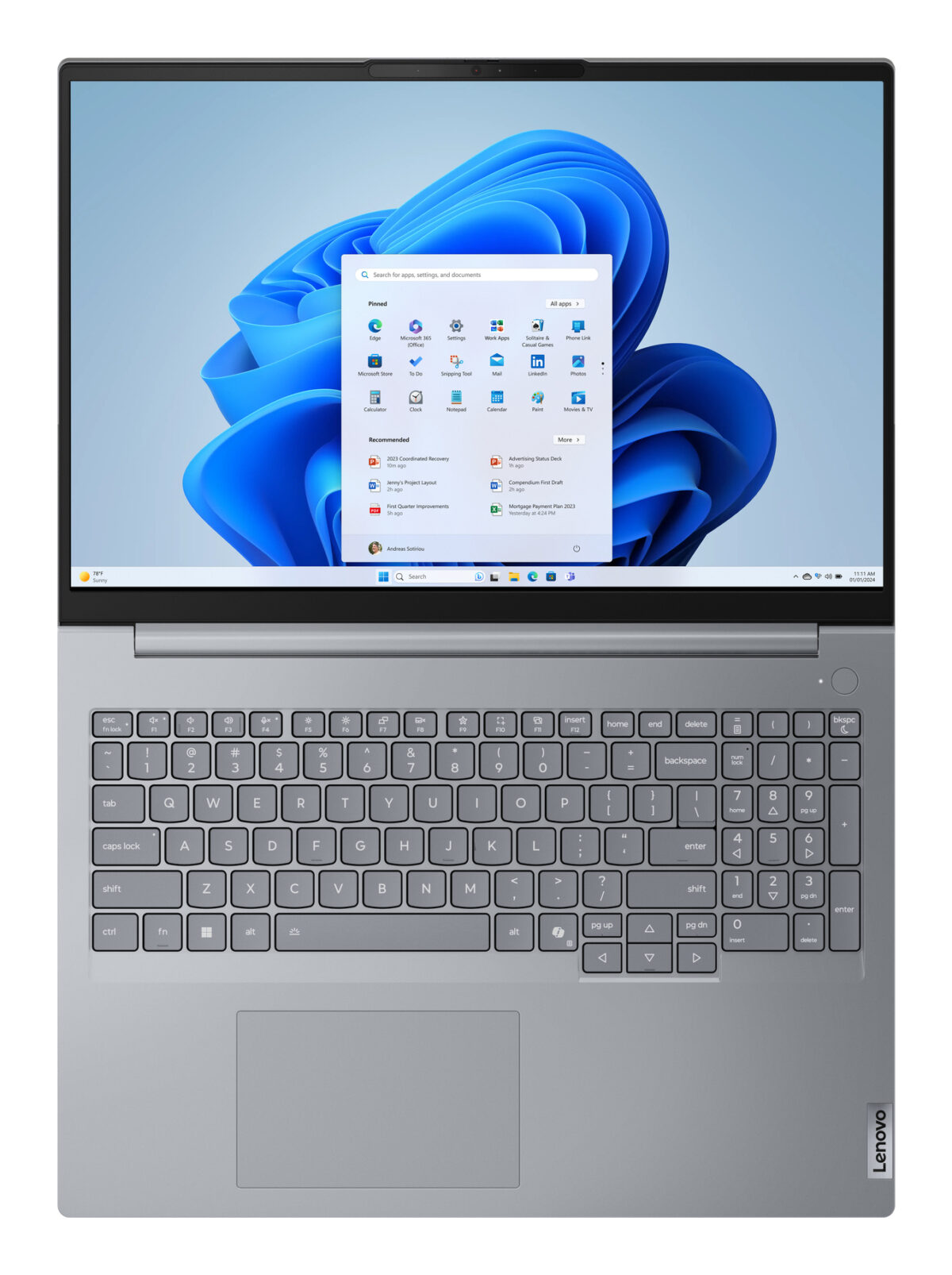 NB LENOVO 16 TBOOK U5-225U  8G SSD512 GTIA 1PS - Imagen 14