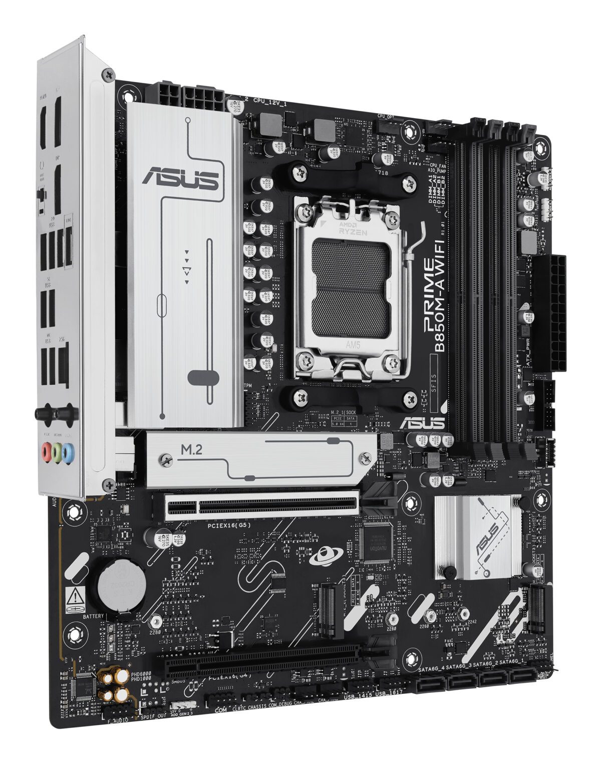 MB ASUS AM5 PRIME B850M-A WIFI DDR5 BOX - Imagen 4