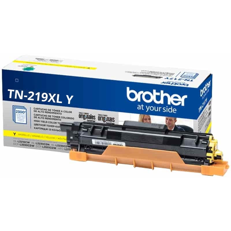 BROTHER-TN-219XL-YELLOW-TONER-ORIGINAL-1 TONER BROTHER TN-219XL 2,300 PAG (AMARILLO) - Imagen 1