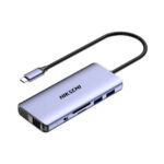 HUB HIKSEMI DS11 USB-C A USBX4 HDMIX1 RJ45X1 VGAX1 - Imagen 2