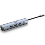 HUB GENIUS UH-545 USB-C A USB-CX1/USB-A X3/RJ45X1