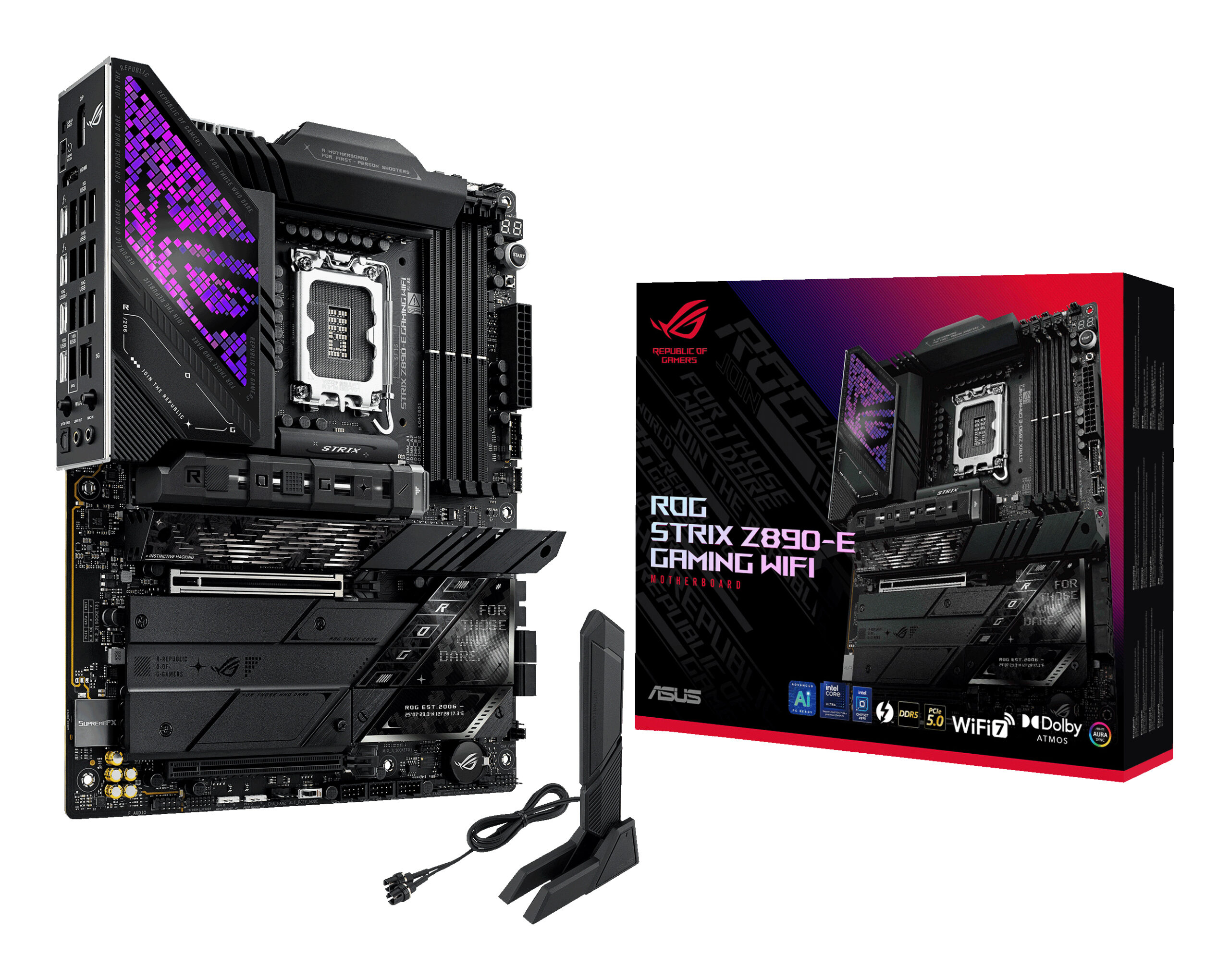 a046295c4ee3c9c4931530c72332991db594284c MB ASUS S1851 ROG STRIX Z890-E GAMING WIFI DDR5 - Imagen 1