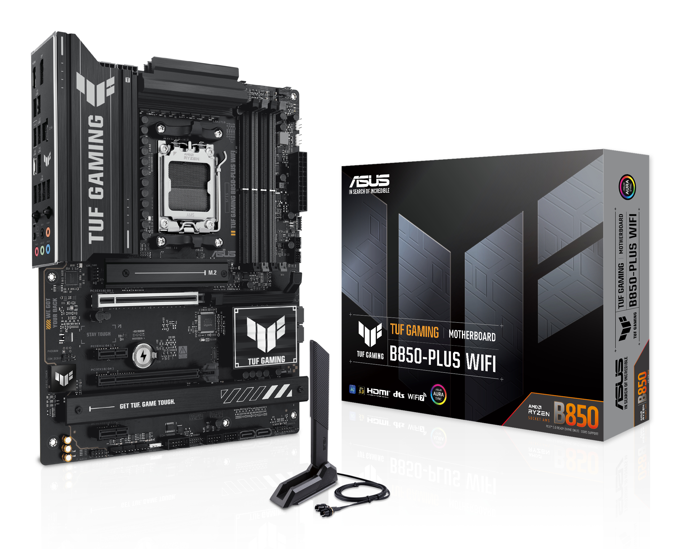 a8653951b753e7ca48200f77cdcbf0d3e233cf6e MB ASUS AM5 TUF GAMING B850-PLUS WIFI DDR5 BOX - Imagen 1