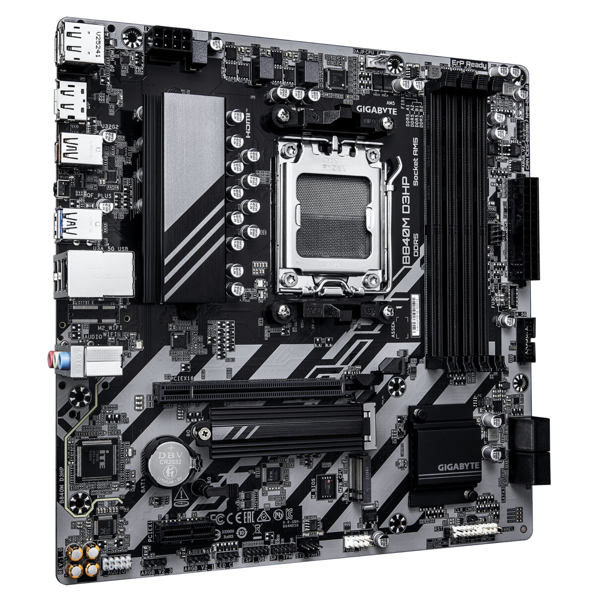 MB GIGABYTE AM5 B840M D3HP DDR5 BOX M-ATX - Imagen 3