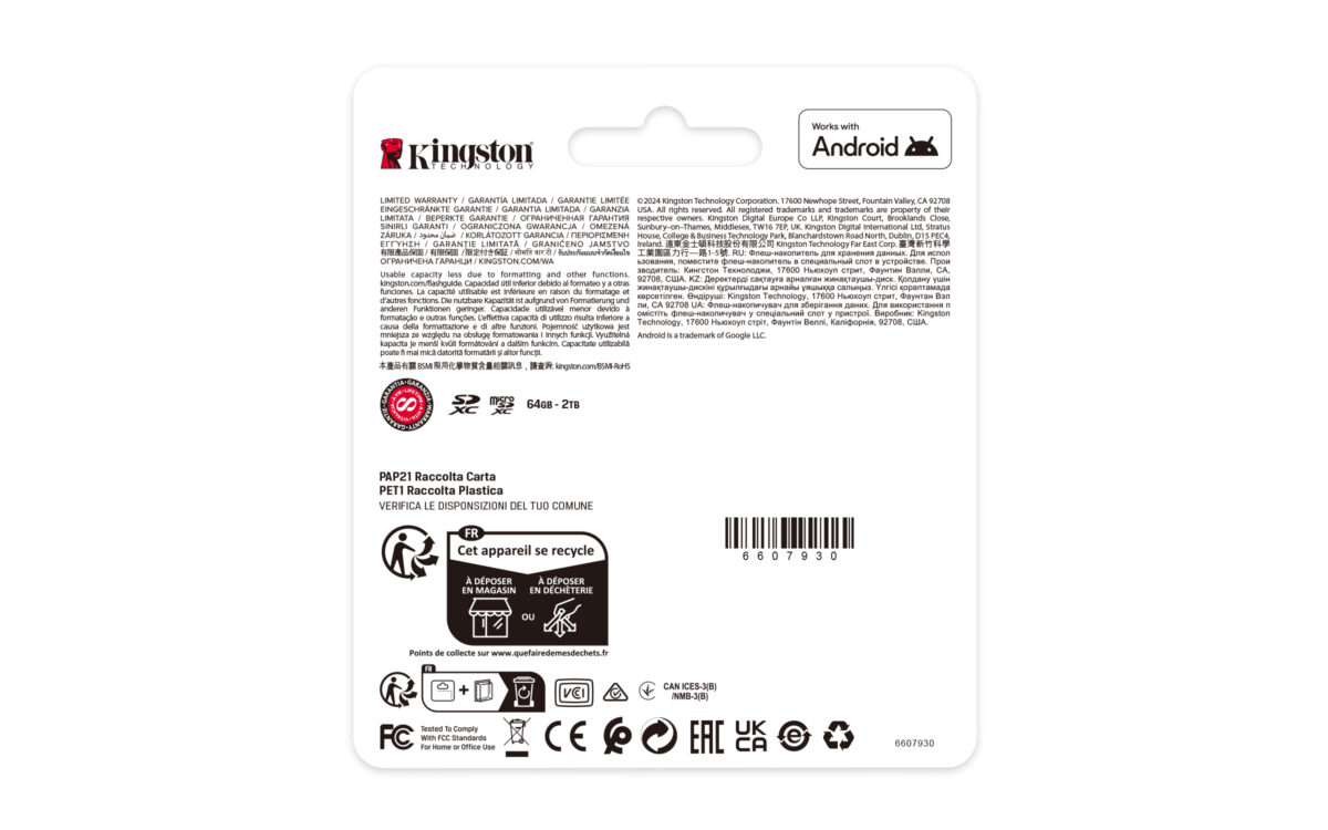 MICRO SD 128GB C10 KINGSTON CANVAS SELECT PLUS G3 - Imagen 6