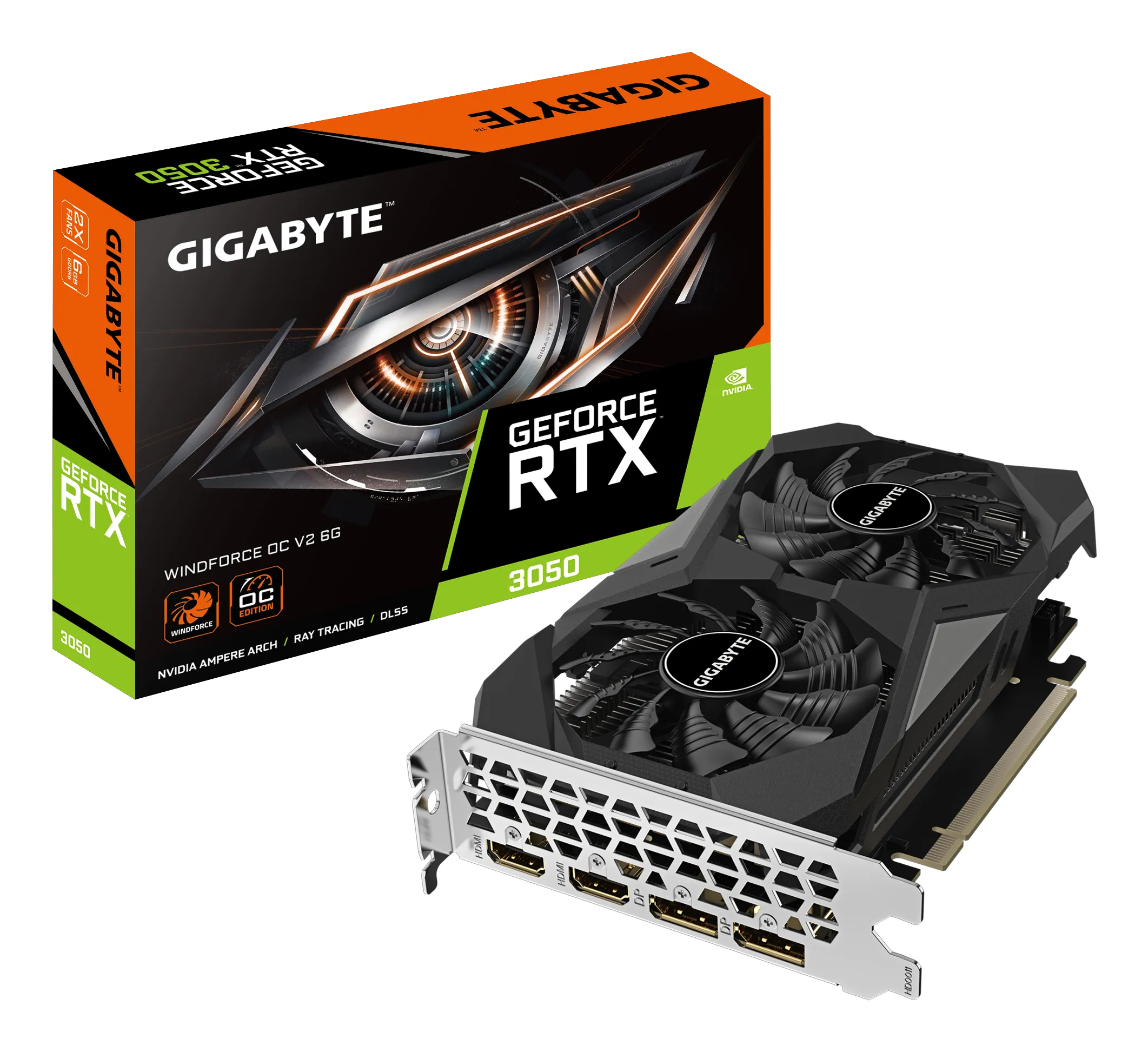 dc0ffed8a044d3d2d1835858122badc3f248ec93 VGA 6GB RTX 3050 GIGABYTE WINDFORCE OC V2 - Imagen 1