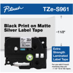 CINTA P/ROTU BROTHER TZES961 36MM ADHE EXT NEG/PLA