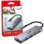 HUB GENIUS UH-500 USB-C A USBX2/ 1XHDMI/ 1XUSBC - Imagen 2